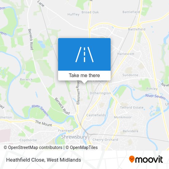 Heathfield Close map