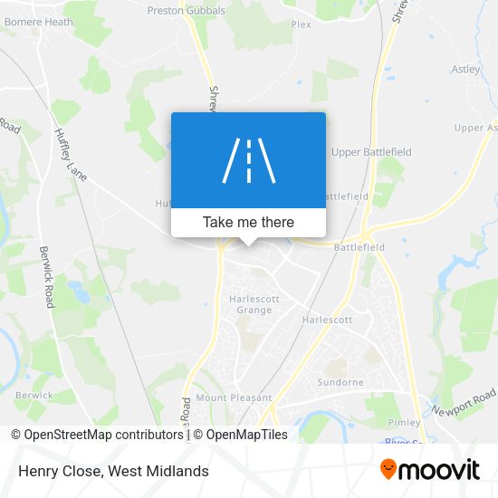Henry Close map