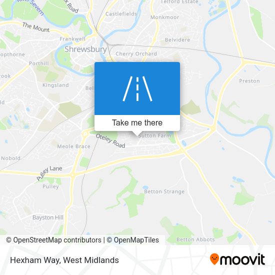 Hexham Way map