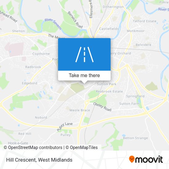 Hill Crescent map