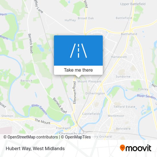 Hubert Way map