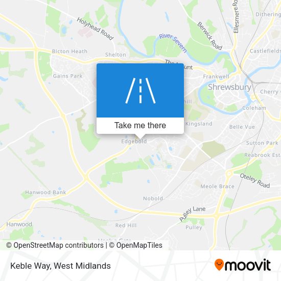 Keble Way map