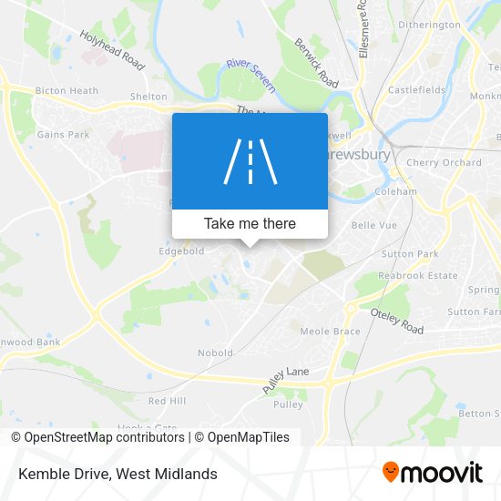 Kemble Drive map