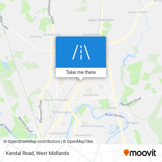 Kendal Road map