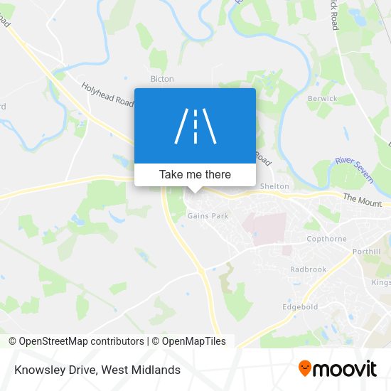 Knowsley Drive map