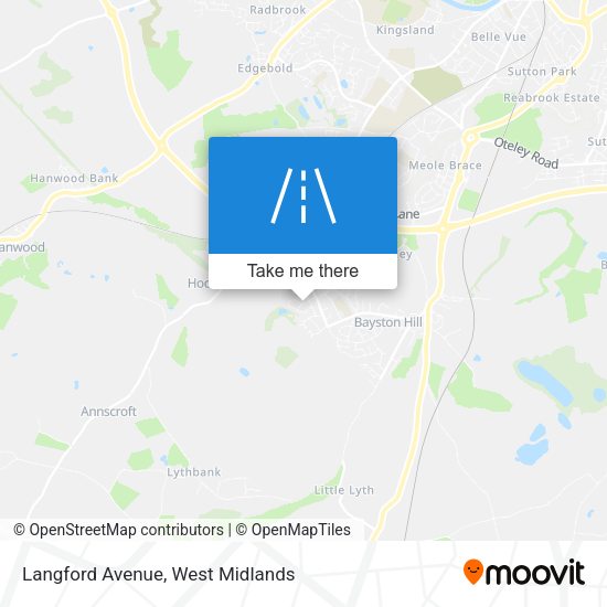 Langford Avenue map