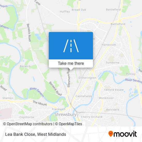 Lea Bank Close map