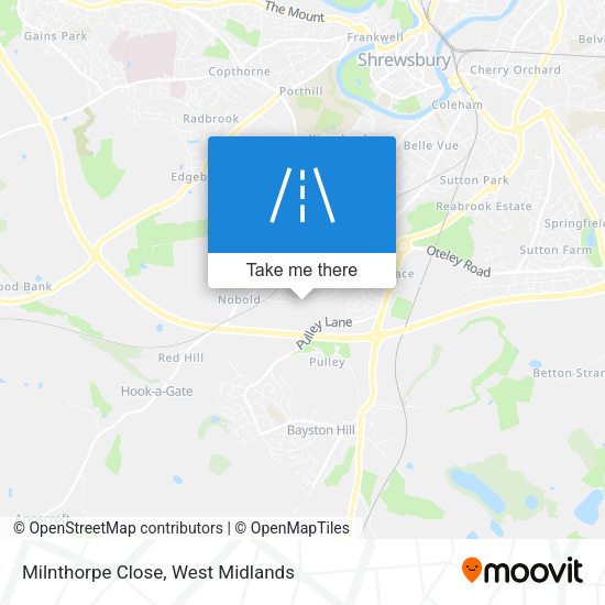 Milnthorpe Close map