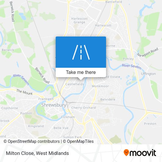Milton Close map