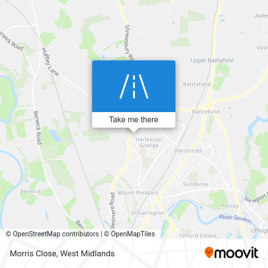 Morris Close map