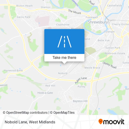 Nobold Lane map