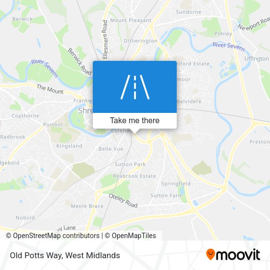 Old Potts Way map