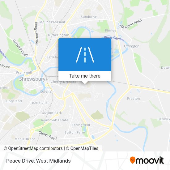 Peace Drive map