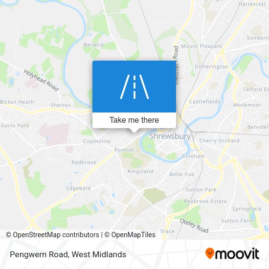Pengwern Road map