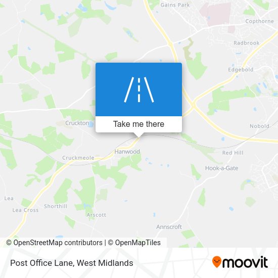 Post Office Lane map