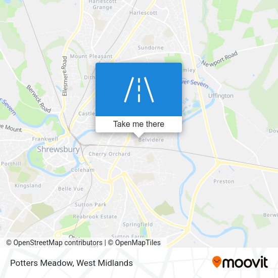 Potters Meadow map