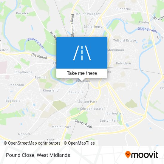Pound Close map