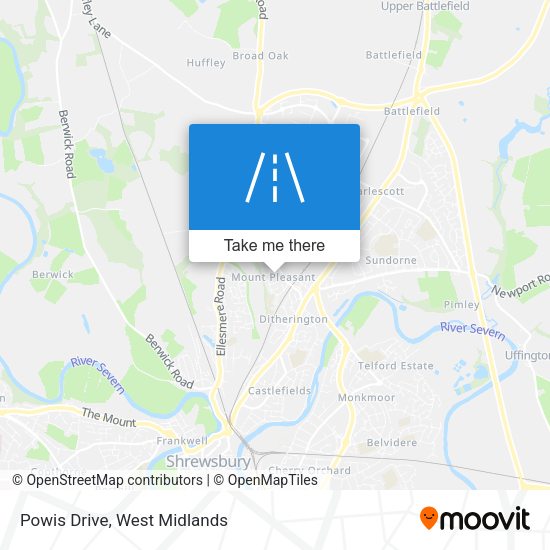 Powis Drive map