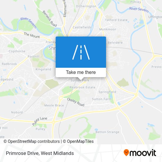 Primrose Drive map