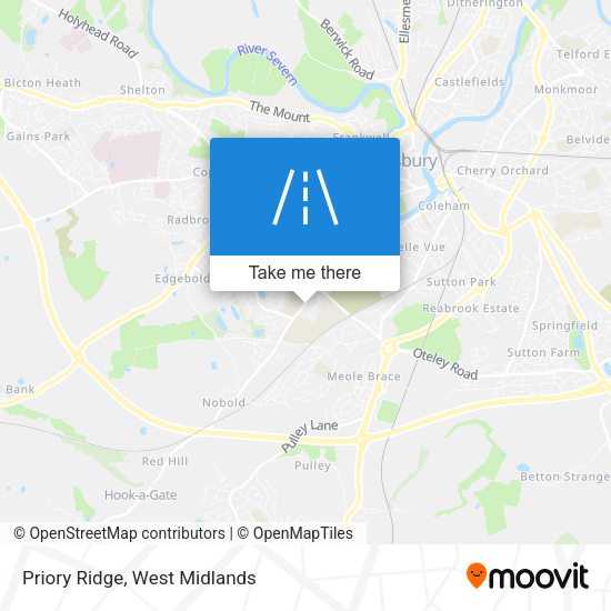 Priory Ridge map
