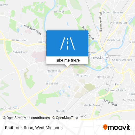 Radbrook Road map