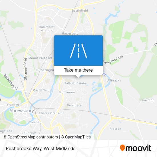 Rushbrooke Way map