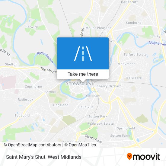 Saint Mary's Shut map