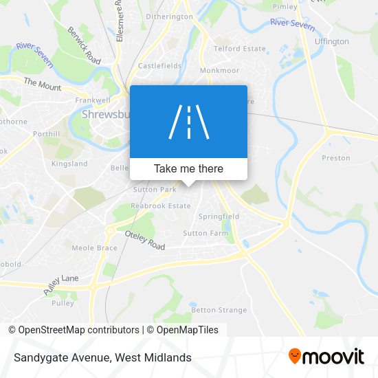 Sandygate Avenue map
