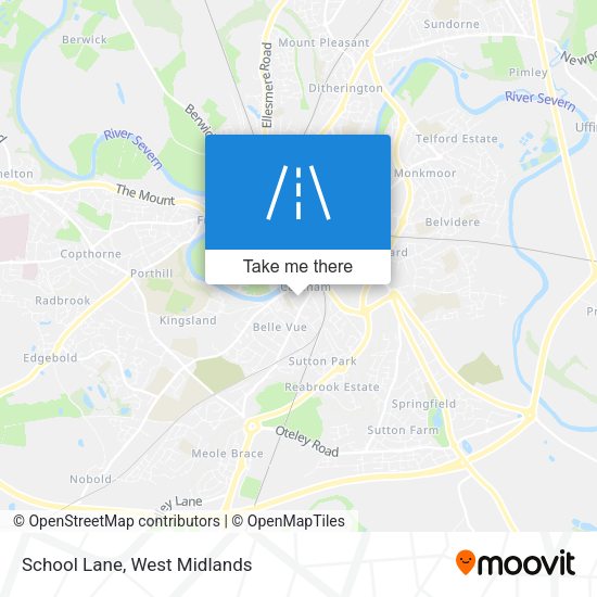 School Lane map