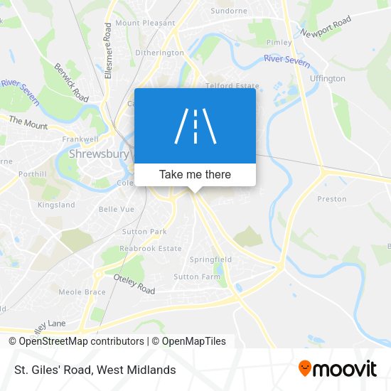 St. Giles' Road map