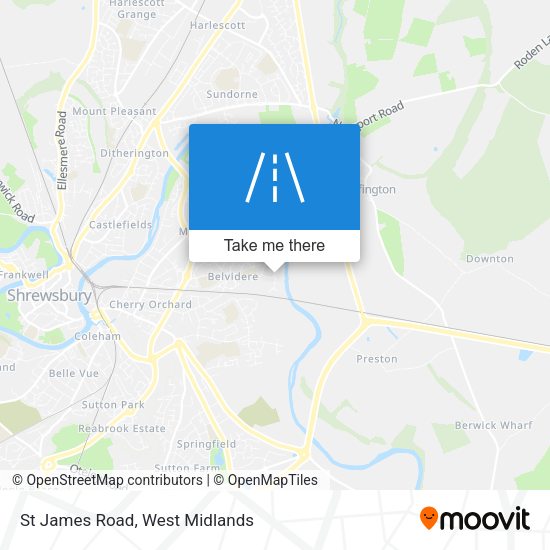 St James Road map