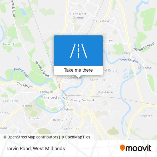 Tarvin Road map