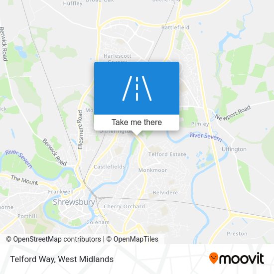 Telford Way map