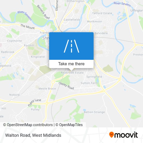 Walton Road map