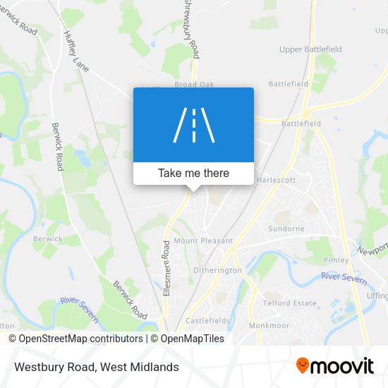 Westbury Road map
