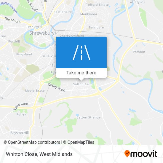 Whitton Close map