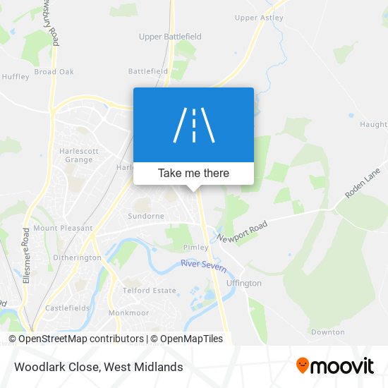 Woodlark Close map