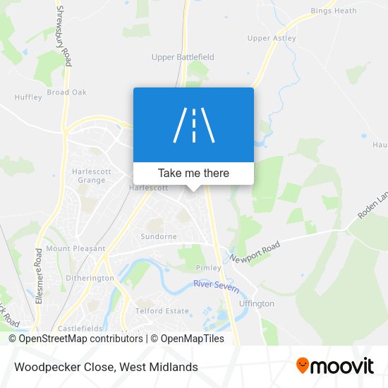 Woodpecker Close map