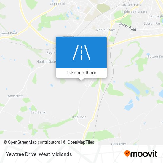 Yewtree Drive map