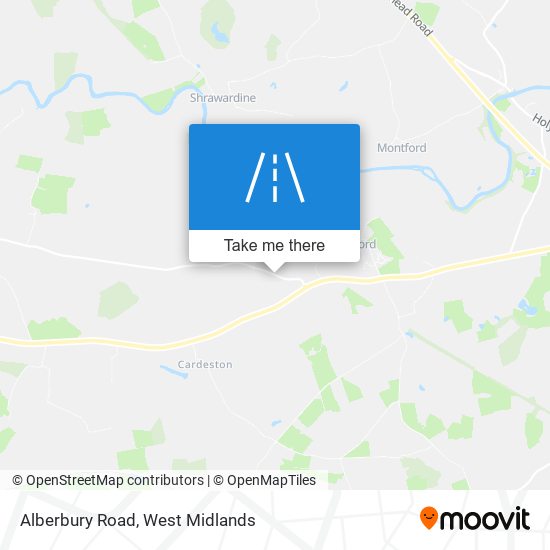 Alberbury Road map