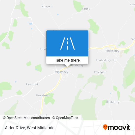 Alder Drive map