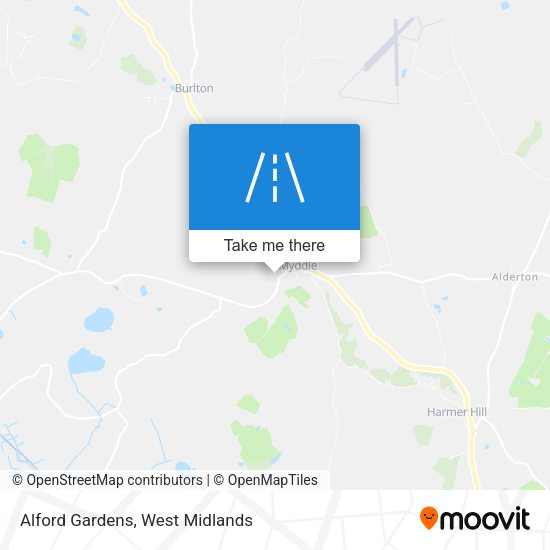 Alford Gardens map