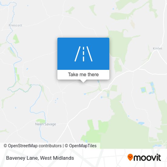 Baveney Lane map
