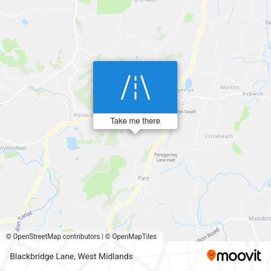 Blackbridge Lane map