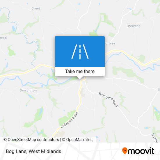 Bog Lane map