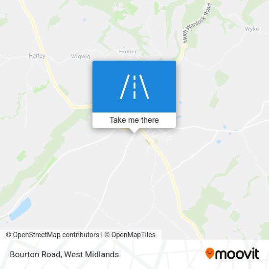Bourton Road map