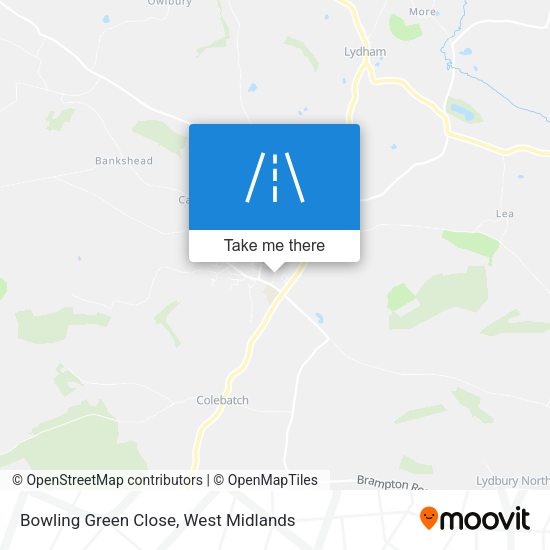 Bowling Green Close map