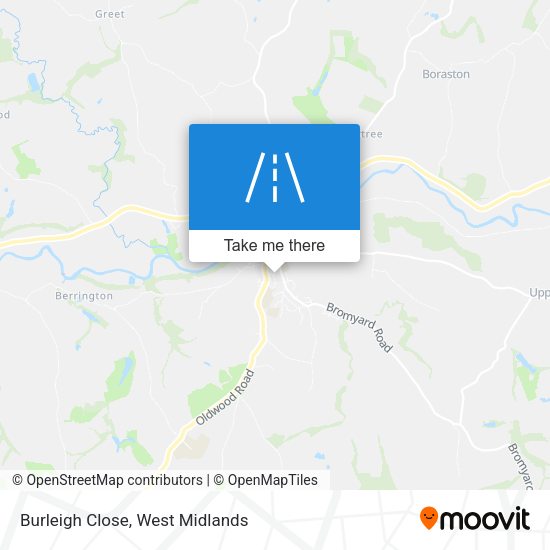 Burleigh Close map