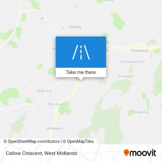 Callow Crescent map