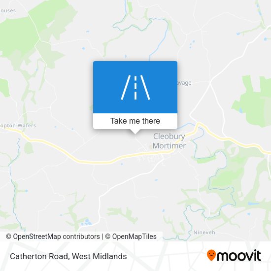 Catherton Road map